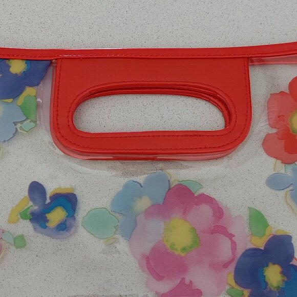 Clear Plastic Floral Carry Purse/Tote - Picture 6 of 7